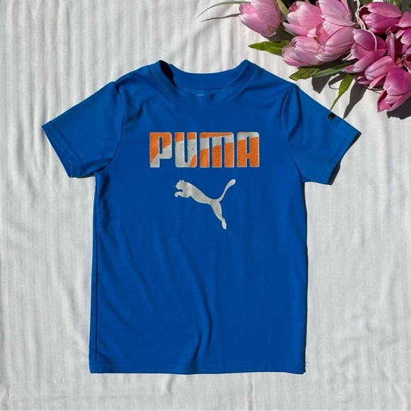 Puma 2 Piece Short Set Size 6 Blue - Picture 2 of 7